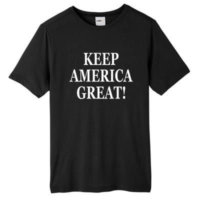 American President Donald Trump 2024 Keep America Great US Election Tall Fusion ChromaSoft Performance T-Shirt