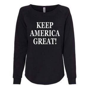 American President Donald Trump 2024 Keep America Great US Election Womens California Wash Sweatshirt