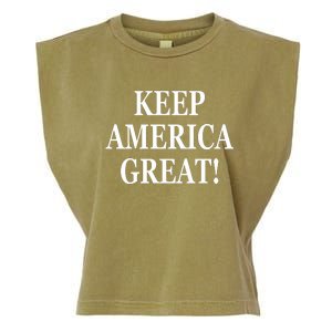 American President Donald Trump 2024 Keep America Great US Election Garment-Dyed Women's Muscle Tee