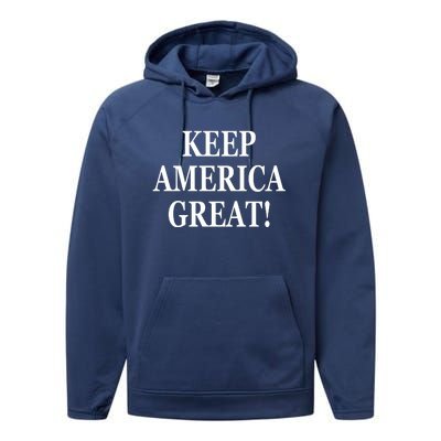 American President Donald Trump 2024 Keep America Great US Election Performance Fleece Hoodie