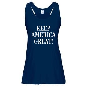 American President Donald Trump 2024 Keep America Great US Election Ladies Essential Flowy Tank