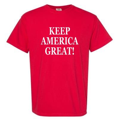 American President Donald Trump 2024 Keep America Great US Election Garment-Dyed Heavyweight T-Shirt