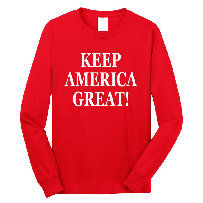 American President Donald Trump 2024 Keep America Great US Election Long Sleeve Shirt