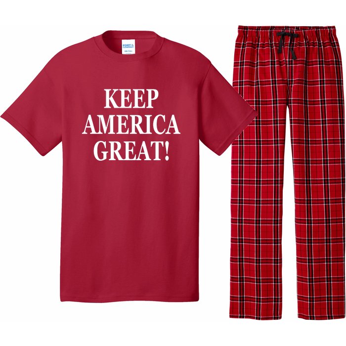 American President Donald Trump 2024 Keep America Great US Election Pajama Set