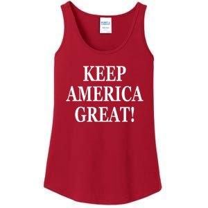 American President Donald Trump 2024 Keep America Great US Election Ladies Essential Tank