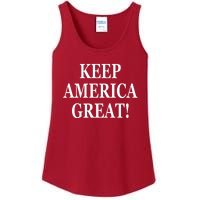 American President Donald Trump 2024 Keep America Great US Election Ladies Essential Tank