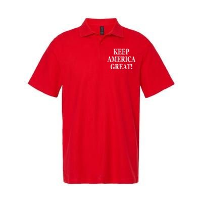 American President Donald Trump 2024 Keep America Great US Election Softstyle Adult Sport Polo