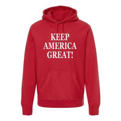 American President Donald Trump 2024 Keep America Great US Election Premium Hoodie