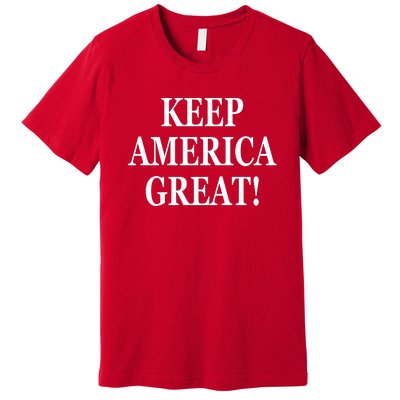 American President Donald Trump 2024 Keep America Great US Election Premium T-Shirt