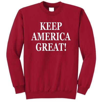 American President Donald Trump 2024 Keep America Great US Election Tall Sweatshirt