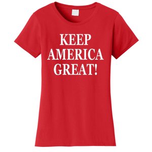 American President Donald Trump 2024 Keep America Great US Election Women's T-Shirt