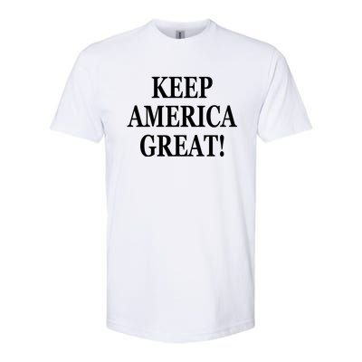 American President Donald Trump 2024 Keep America Great US Election Softstyle CVC T-Shirt