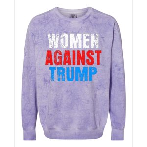 Anti President Donald Trump Women Against Trump Colorblast Crewneck Sweatshirt