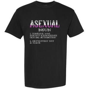 Asexual Person Definition Asexuality Pride Aromantic Ace Garment-Dyed Heavyweight T-Shirt