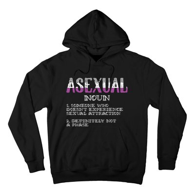 Asexual Person Definition Asexuality Pride Aromantic Ace Hoodie