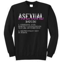 Asexual Person Definition Asexuality Pride Aromantic Ace Sweatshirt