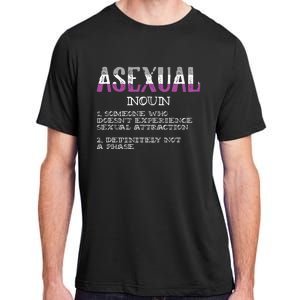 Asexual Person Definition Asexuality Pride Aromantic Ace Adult ChromaSoft Performance T-Shirt