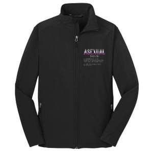 Asexual Person Definition Asexuality Pride Aromantic Ace Core Soft Shell Jacket