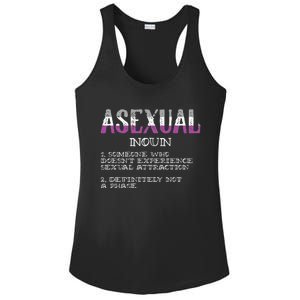 Asexual Person Definition Asexuality Pride Aromantic Ace Ladies PosiCharge Competitor Racerback Tank