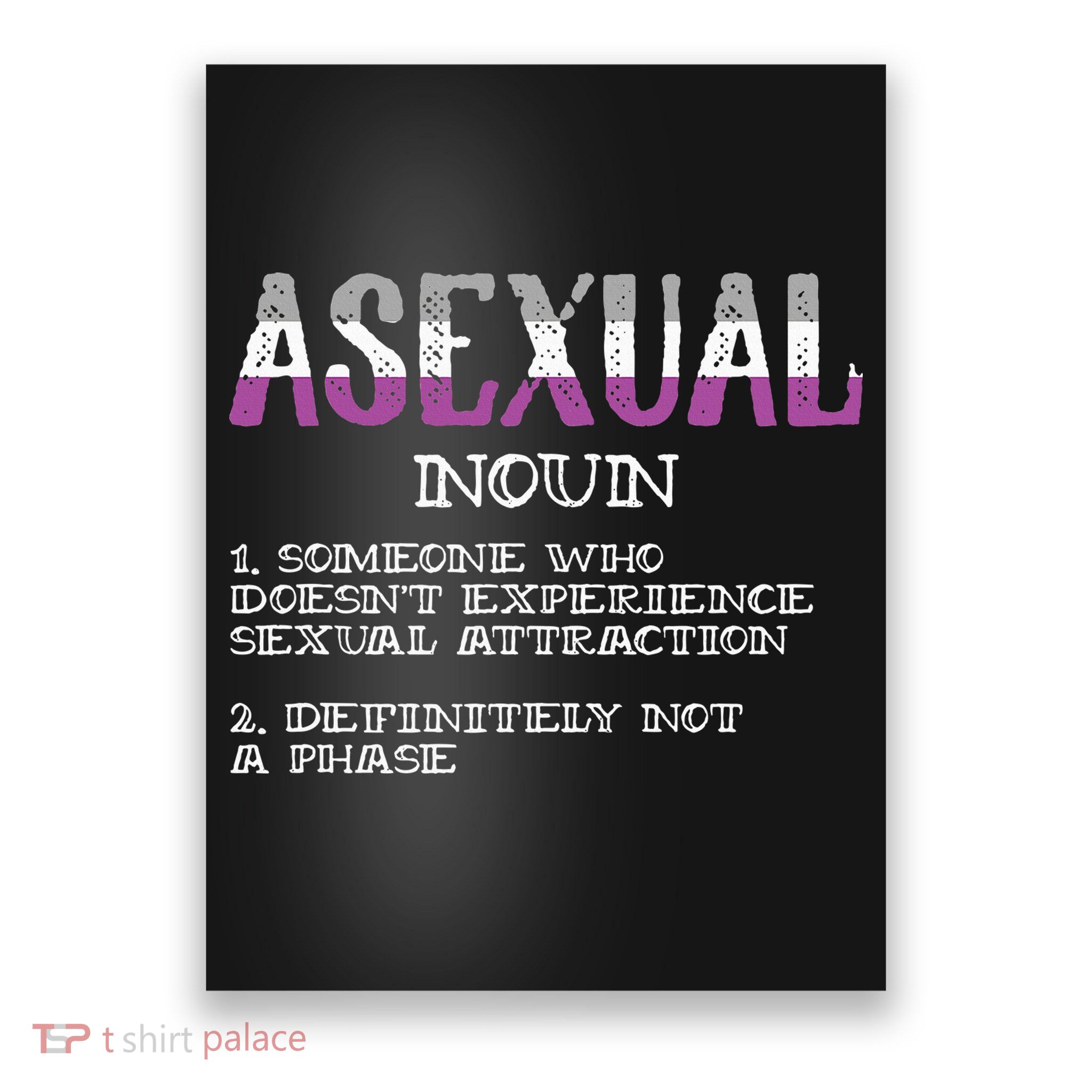 Asexual Person Definition Asexuality Pride Aromantic Ace Poster
