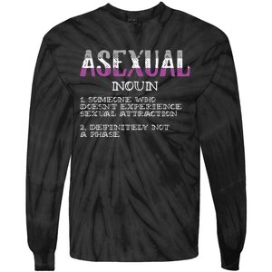 Asexual Person Definition Asexuality Pride Aromantic Ace Tie-Dye Long Sleeve Shirt