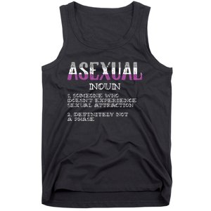 Asexual Person Definition Asexuality Pride Aromantic Ace Tank Top