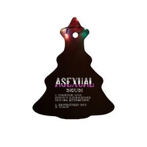 Asexual Person Definition Asexuality Pride Aromantic Ace Ceramic Tree Ornament