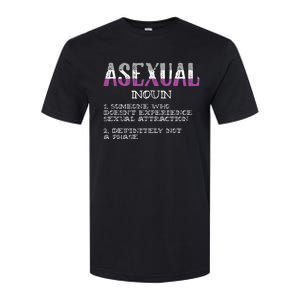 Asexual Person Definition Asexuality Pride Aromantic Ace Softstyle CVC T-Shirt