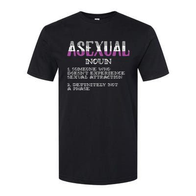 Asexual Person Definition Asexuality Pride Aromantic Ace Softstyle® CVC T-Shirt