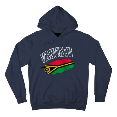 Athletic Patriotic Design Vanuatu Flag Hoodie