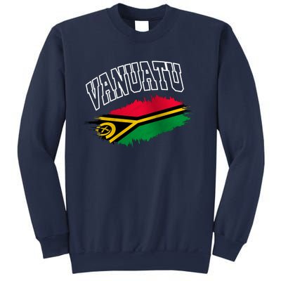 Athletic Patriotic Design Vanuatu Flag Sweatshirt