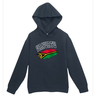 Athletic Patriotic Design Vanuatu Flag Urban Pullover Hoodie