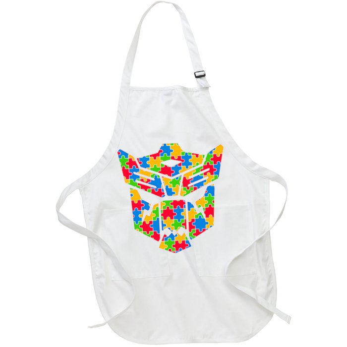 Autism Puzzle Dinobot Logo Apron