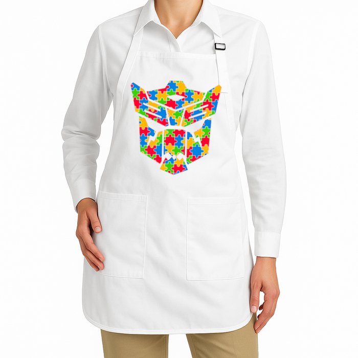 Autism Puzzle Dinobot Logo Apron