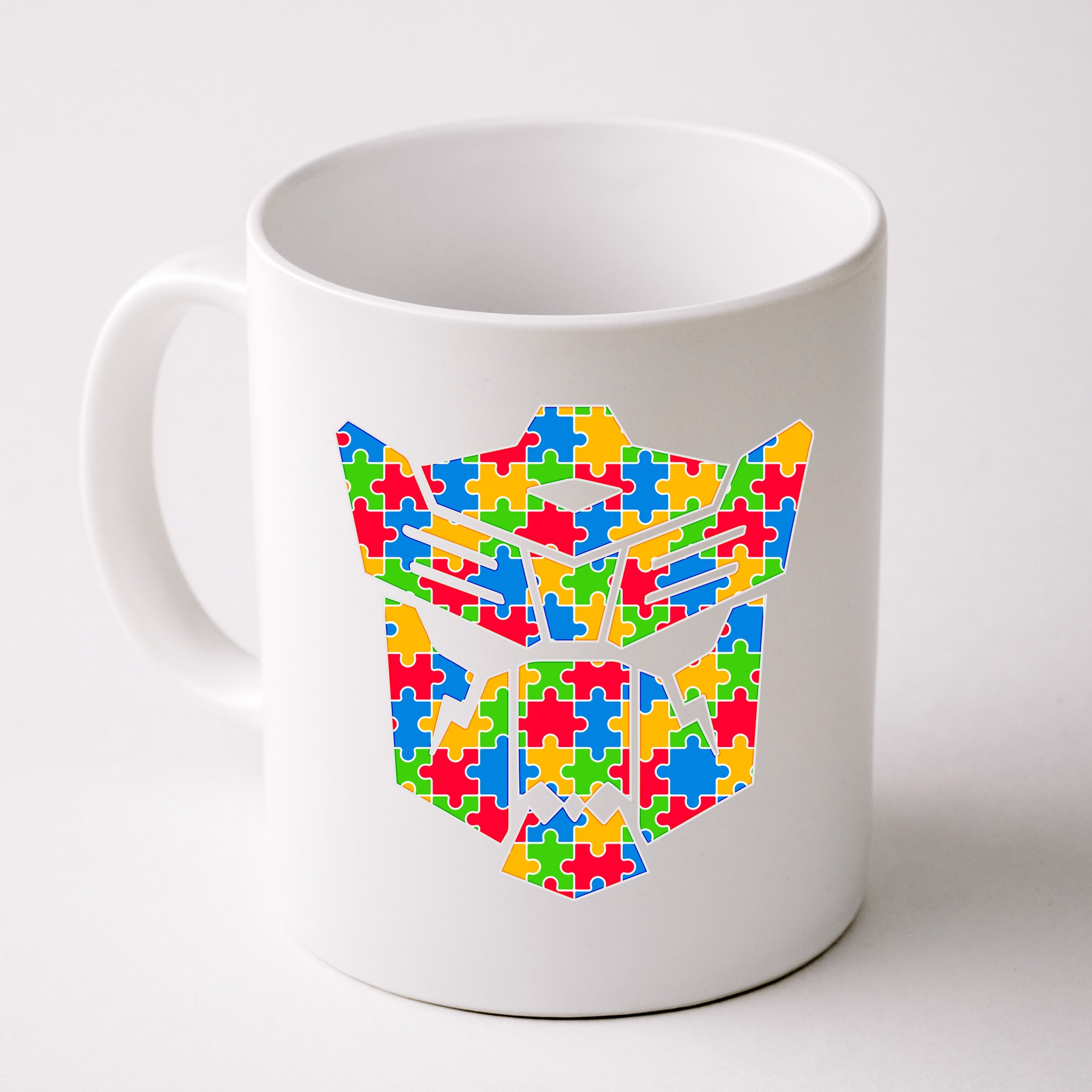 Autism Puzzle Dinobot Logo Mug