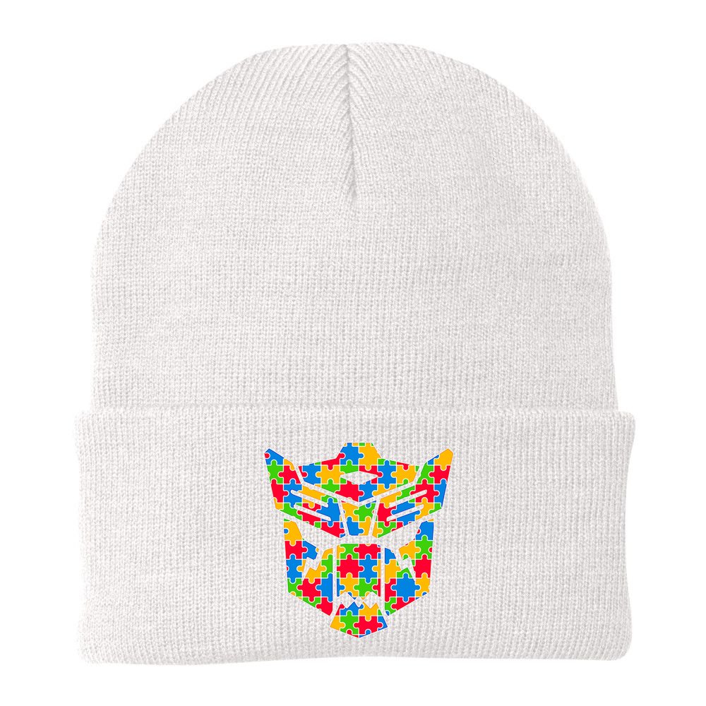 Autism Puzzle Dinobot Logo Beanie