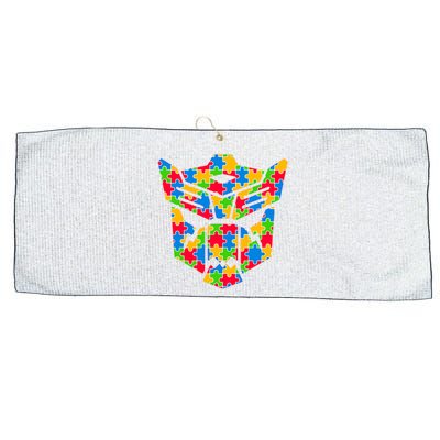 Autism Puzzle Dinobot Logo Large Microfiber Waffle Golf Towel