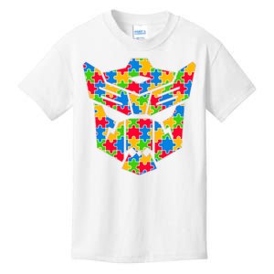 Autism Puzzle Dinobot Logo Kids T-Shirt