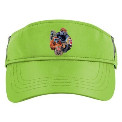 Ape Collage Adult Drive Performance Visor