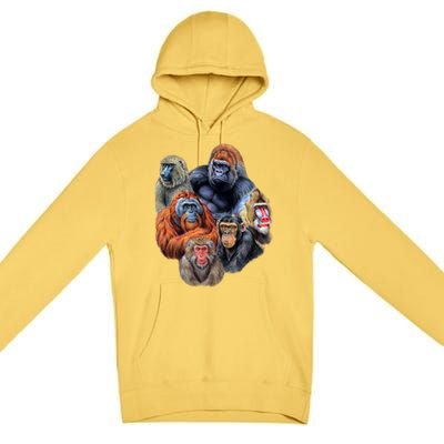 Ape Collage Premium Pullover Hoodie