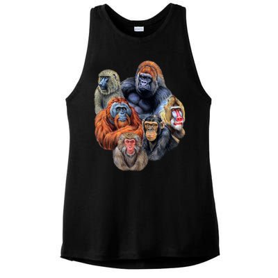 Ape Collage Ladies PosiCharge Tri-Blend Wicking Tank