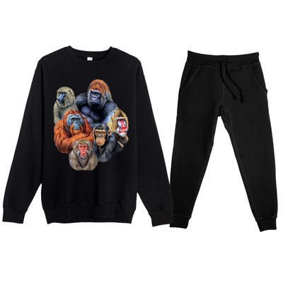 Ape Collage Premium Crewneck Sweatsuit Set