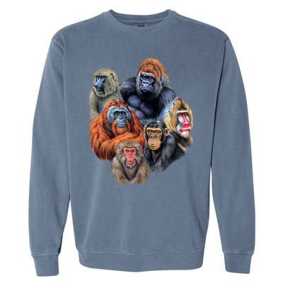 Ape Collage Garment-Dyed Sweatshirt