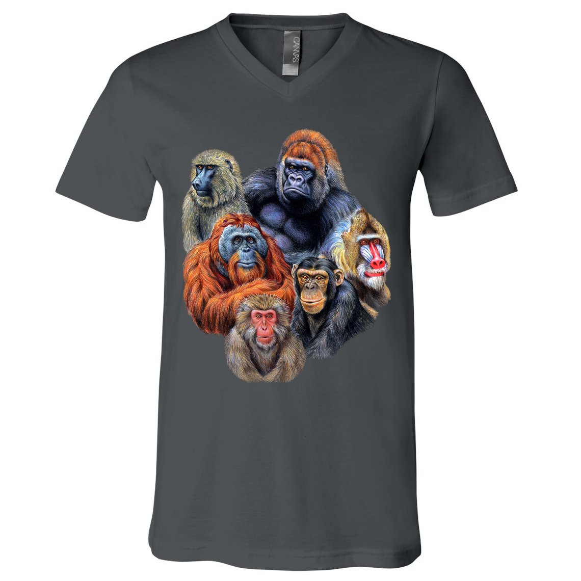 Ape Collage V-Neck T-Shirt