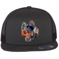 Ape Collage Flat Bill Trucker Hat