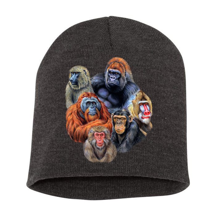 Ape Collage Short Acrylic Beanie