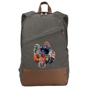 Ape Collage Cotton Canvas Backpack