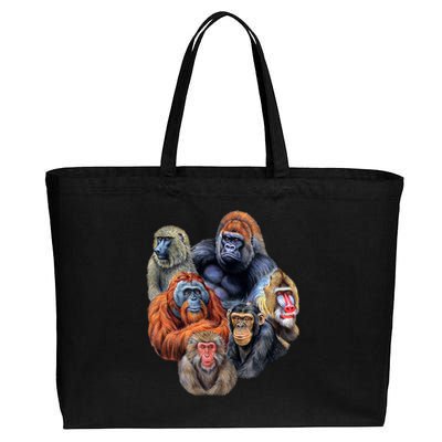 Ape Collage Cotton Canvas Jumbo Tote