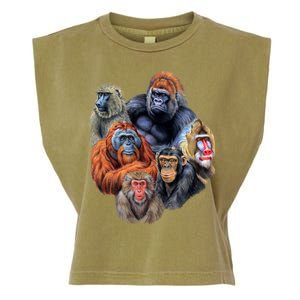 Ape Collage Garment-Dyed Women's Muscle Tee