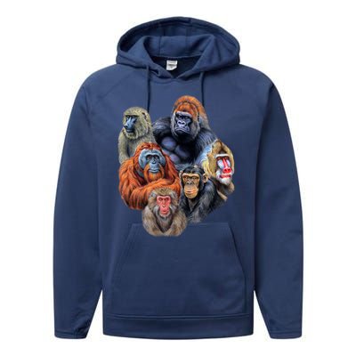 Ape Collage Performance Fleece Hoodie